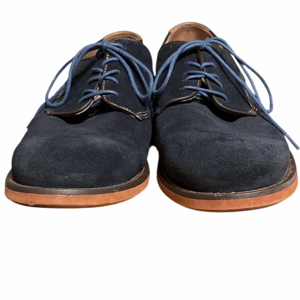 Johnston & Murphy Dark Blue Suede Derby Shoes